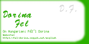 dorina fel business card